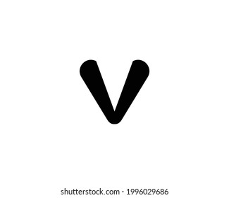 V letter logo design vector template