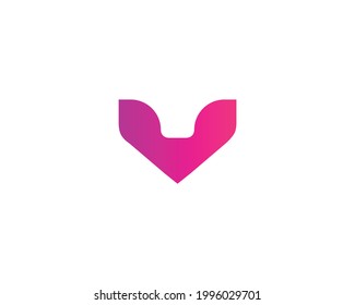 V letter logo design vector template
