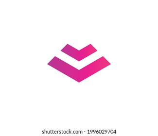 V letter logo design vector template