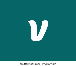 V letter logo design vector template