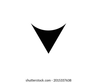 Plantilla vectorial de diseño de logotipo de letra V