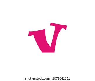 V letter logo design vector template