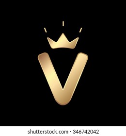 V letter Logo design vector template - stock vector