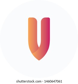 V letter logo, flat icon vector design. Great for mobile app, web design, print materials, etc.