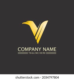 V Buchstaben und V Logo Schriftart Vorlage Vektorsymbol Logo-Geschäft 