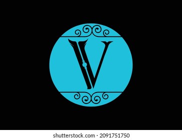 V letter logo and icon design template