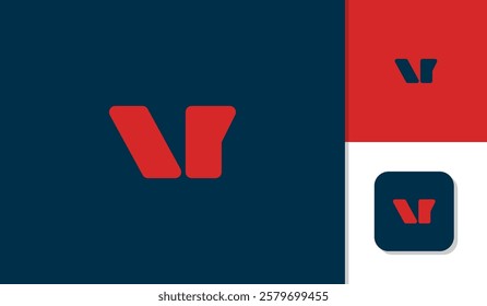 V letter logo icon design simple