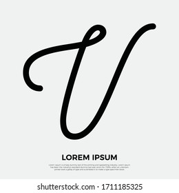 V letter logo icon vector in flat design. Eps 10 vector illustration.
