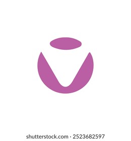 V letter logo, icon, vector illustration