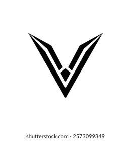 V letter logo icon vector illustration.