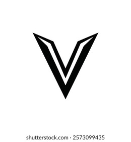 V letter logo icon vector illustration.