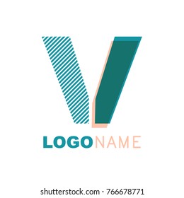 V letter logo ,icon vector element