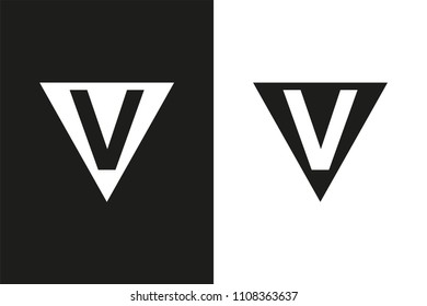 V Letter logo, Minimal Logo