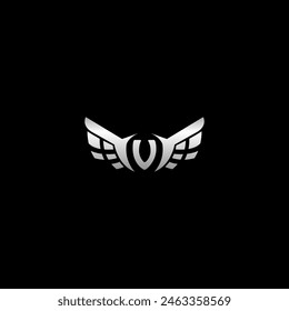 V letter logo. Monogram design elements
