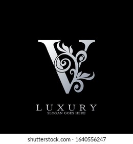 V Letter Logo Monogram Luxury Initial  Logo vector design for luxuries business.