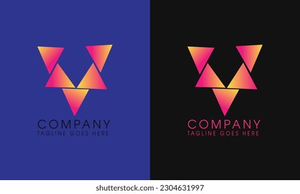 V LETTER LOGO NEW DESIGN TEMPLATE