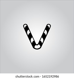 V letter logo with nice white background.V letter icon.V letter design.