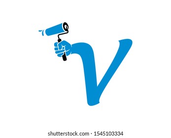 V Letter logo or symbol template design
