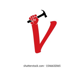 V Letter logo or symbol template design