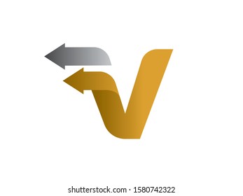 V Letter logo or symbol template design