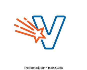 V Letter logo or symbol template design