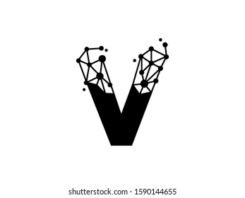 V letter logo or symbol template design
