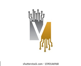 V letter logo or symbol template design
