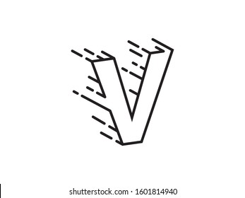 V Letter logo or symbol template design