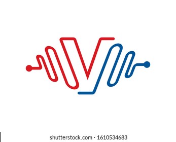 V Letter logo or symbol template design
