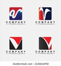 V Letter Logo and symbol vector template