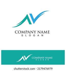 V Letter Logo and symbol vector template