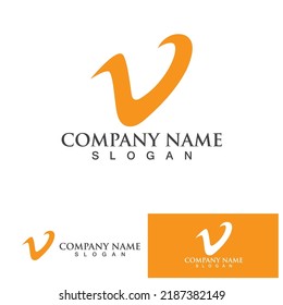 V Carta Logo y plantilla de vector de símbolos