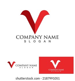 V Letter Logo and symbol vector template
