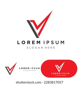 V Letter Logo and symbol vector template