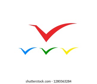 v letter logo and symbols template vector icons