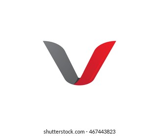 V Letter Logo Template