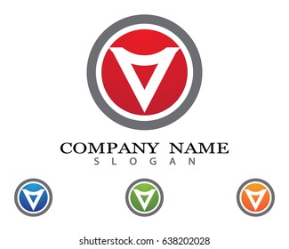 V Letter Logo Template