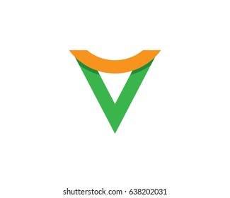 V Letter Logo Template