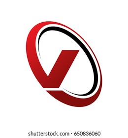 V Letter Logo Template