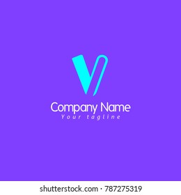V LETTER LOGO TEMPLATE