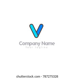 Letter V Initial Logo Circle Stock Vector (Royalty Free) 1666869937