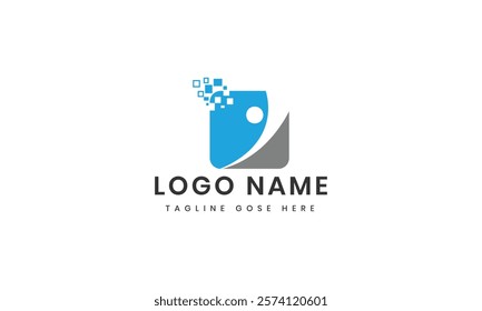 v letter logo template with abstract