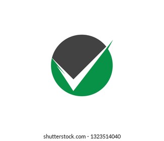 V Letter Logo Template Check mark V Letter Logo Template
