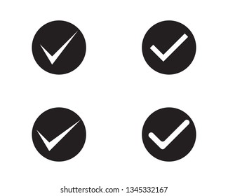 V Letter Logo TemplateCheck mark V Letter Logo Template