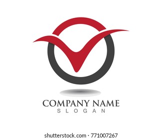 V Letter Logo Template
Check mark V Letter Logo Template