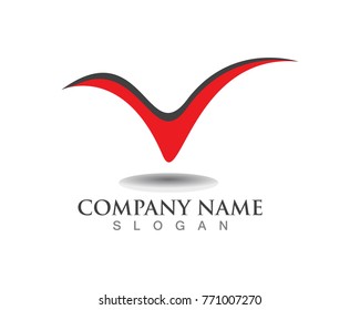 V Letter Logo Template
Check mark V Letter Logo Template