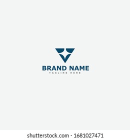 V Letter Logo Template Design Vector