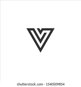 V Letter Logo Template Illustration Design