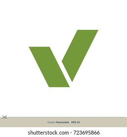 V Letter Logo Template Illustration Design. Vector EPS 10.
