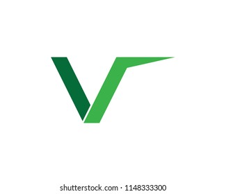 V Letter Logo Template vector icon